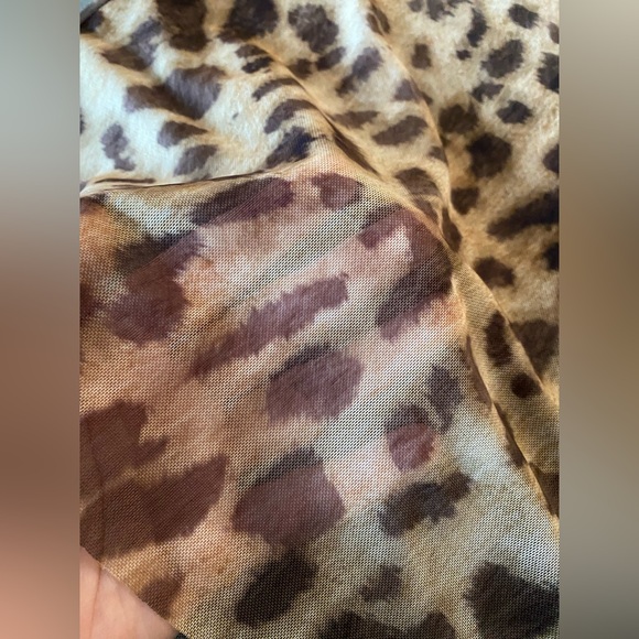 Zara Leopard Print Midi Skirt - Size Small - Picture 4 of 8